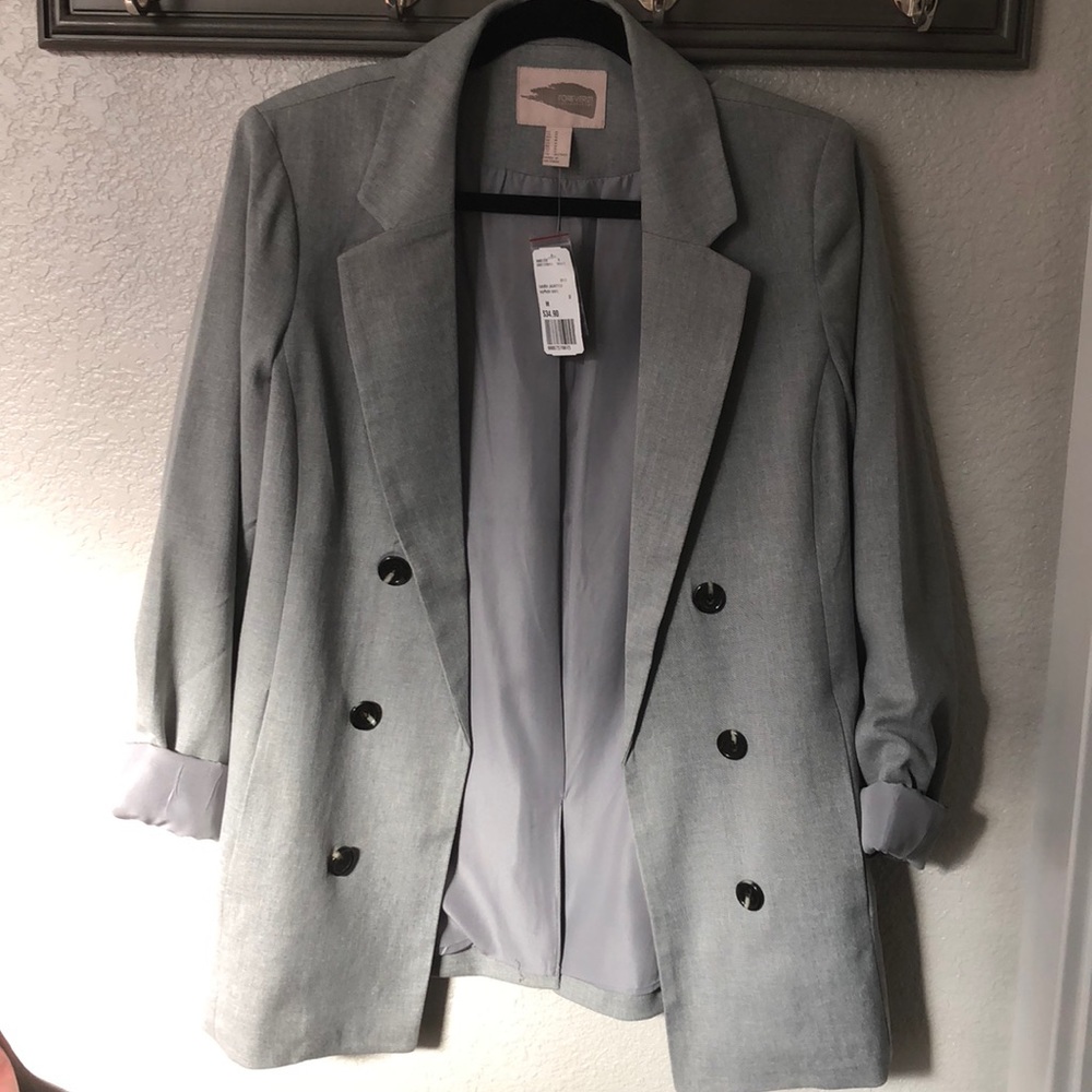 NWT M Forever 21 Gray Blazer